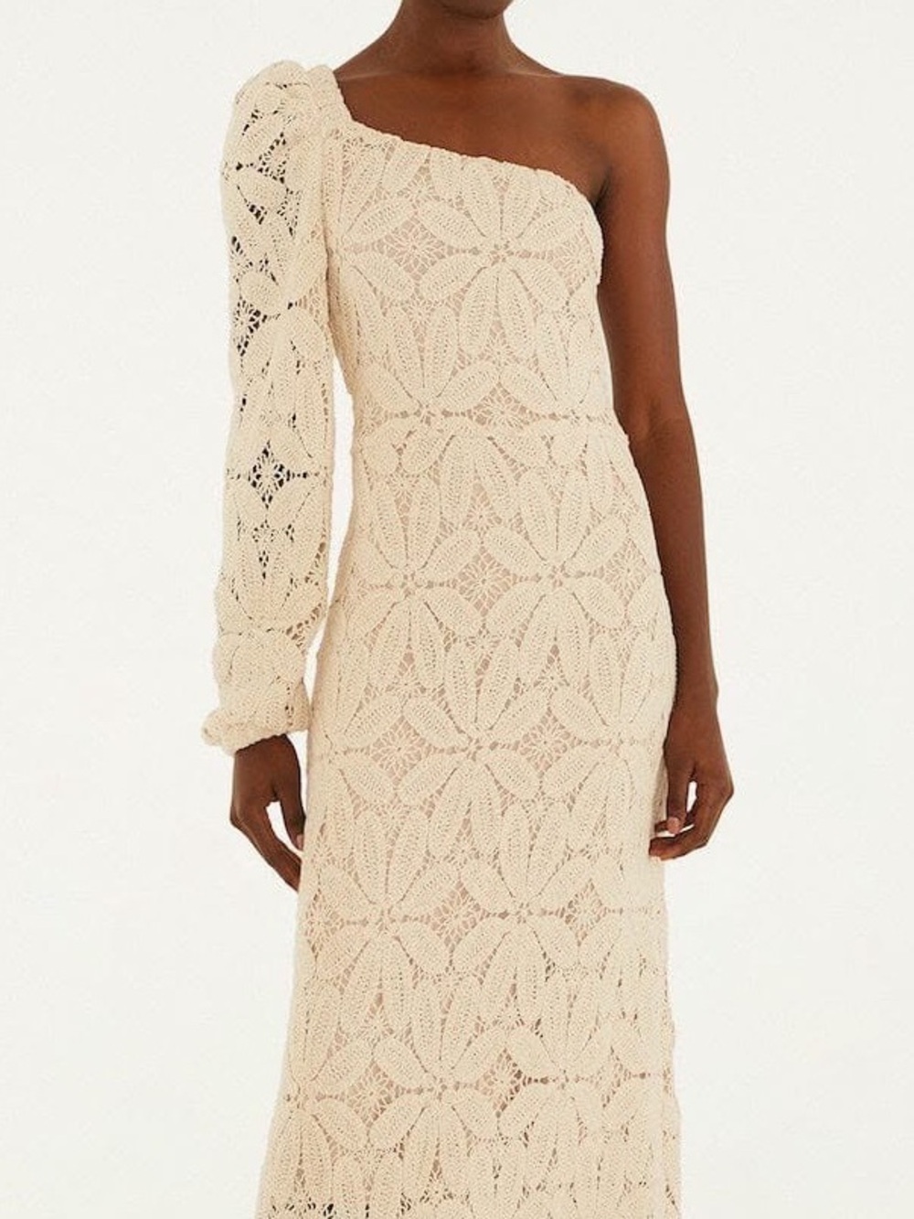 Farm Rio: ONE SHOULDER
FLOWER CROCHET DRESS - DT
